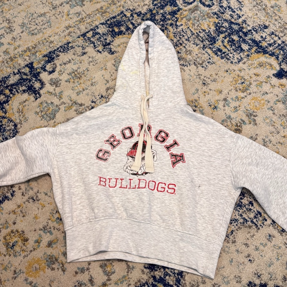 Gray Georgia Bulldogs Hoodie